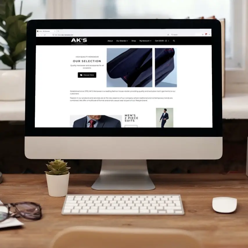 AKS Menswear | Website designed by Orbit Creative