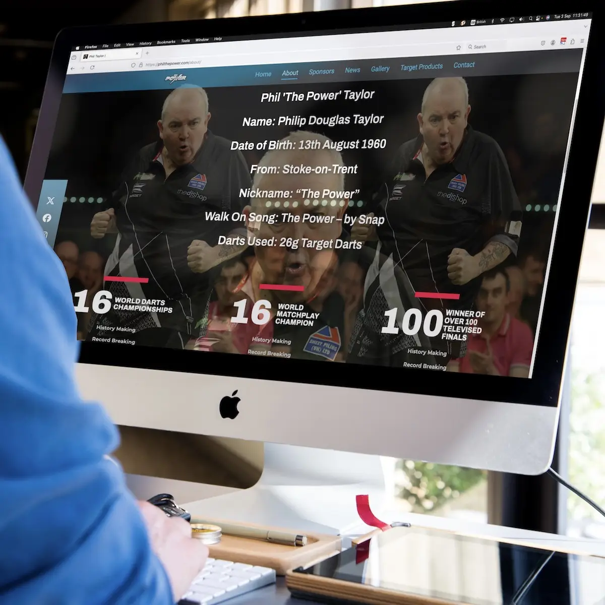 Phil Taylor New Website
