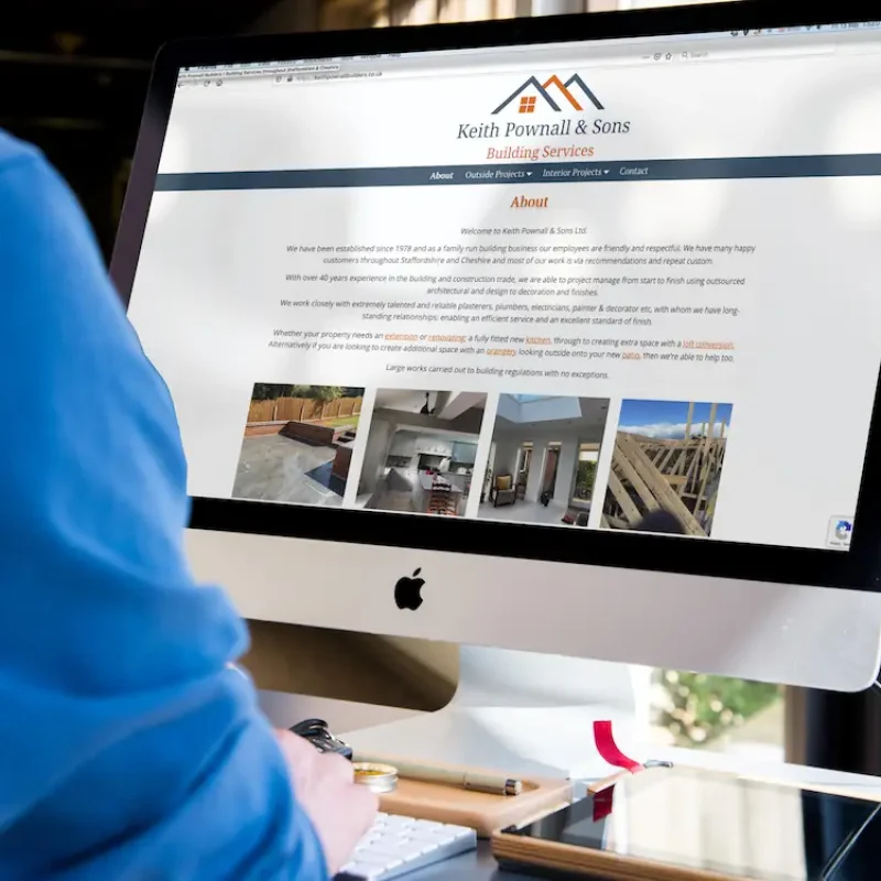 Keith Pownall Builders | New Website Design by Stoke Web Design